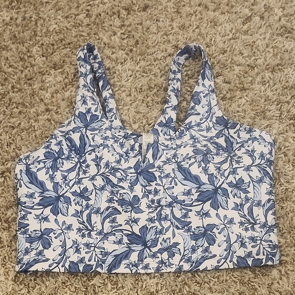 SAGE Collective Blue Floral Sports Bra - Picture 3 of 5